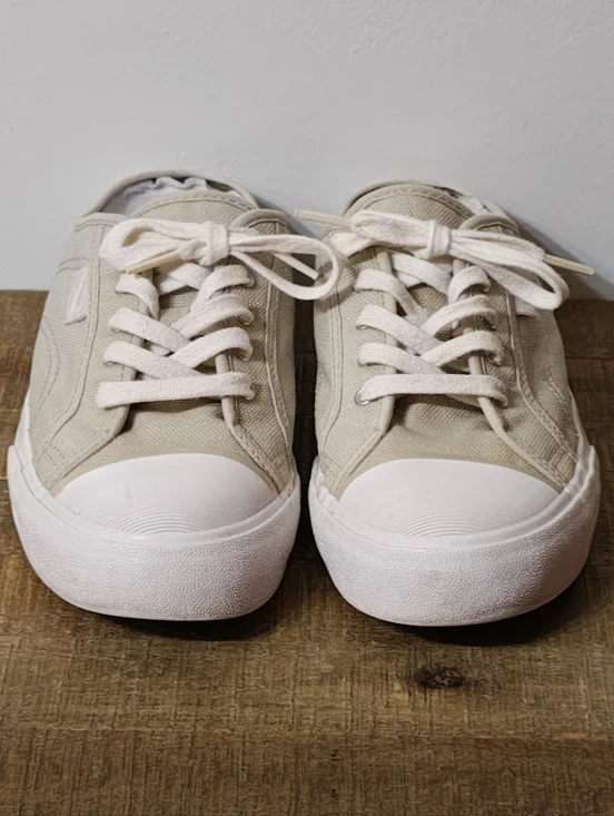 Nike Hermosa Y2K Slip-On Canvas Mules in Beige Women's Size 8.5 - Picture 4 of 9